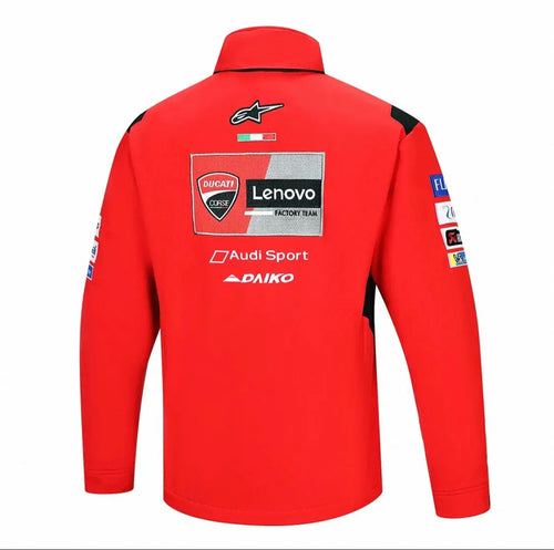Veste Moto Softshell Ducati Lenovo Team – Édition Officielle MotoGP BAMO-France